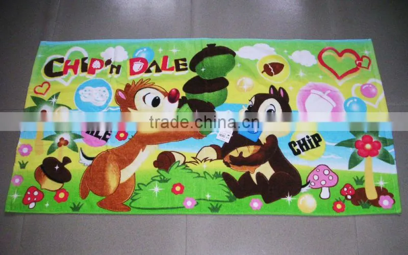 2015 High quality full screen printed animal beach towel for promotion gift