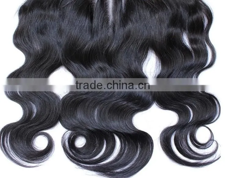 Virgin Peruvian Lace Frontal Closure 13X8 Body Wave Frontals From Ear To Ear Bleached Knots Lace Frontal