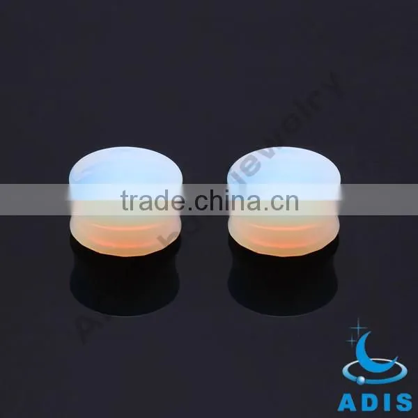 charming transparent wholesale natural stone piercings plug
