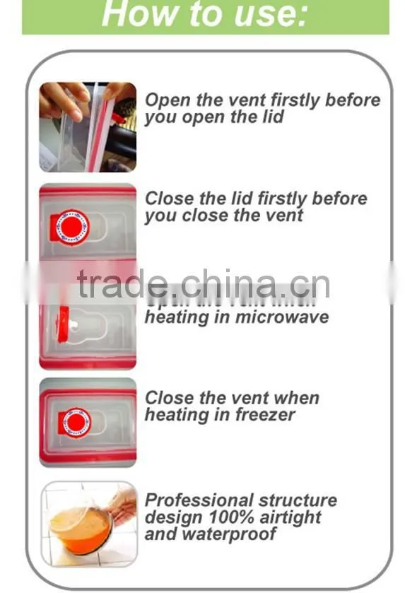 650ml rectangular home use food storage GL9019-S