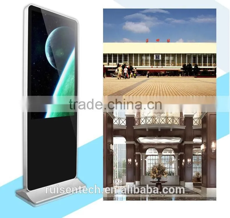 42 Inch Android Advertising Player Photo Booth Machines Panel Digital Signage Lcd Kiosk Stand 55 led touch screen monitor