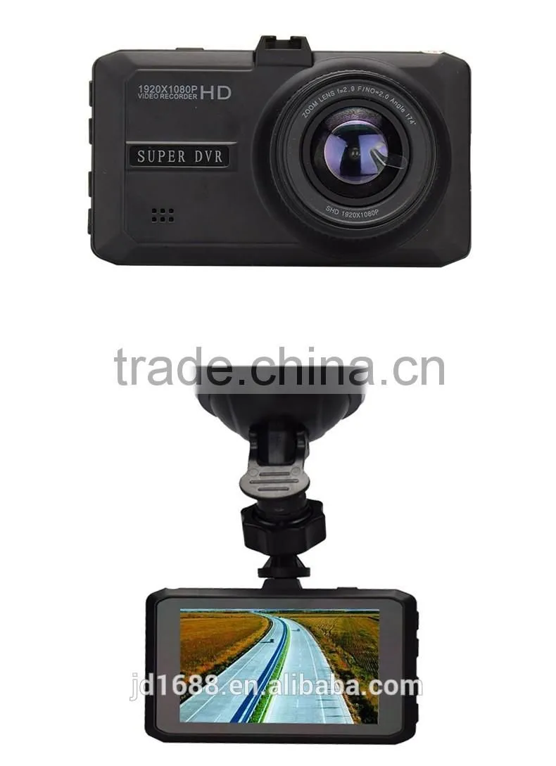 low cost Wide angle 3.0 inch HD 1080p vehicle dvr car black box