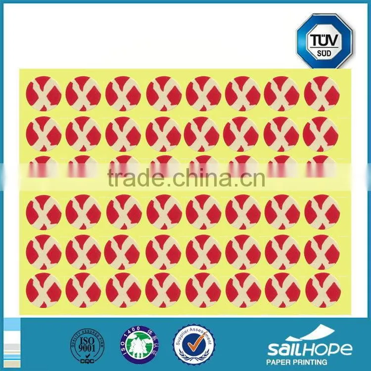 Customized updated fashion recycled paper adhesive stickers