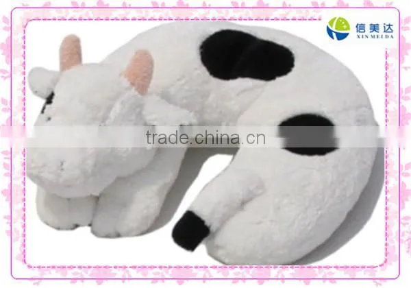 White cute sheep plush neck pillow