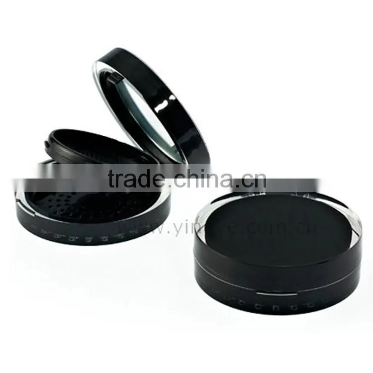 Glod brown elegant compact powder case in packaging boxes