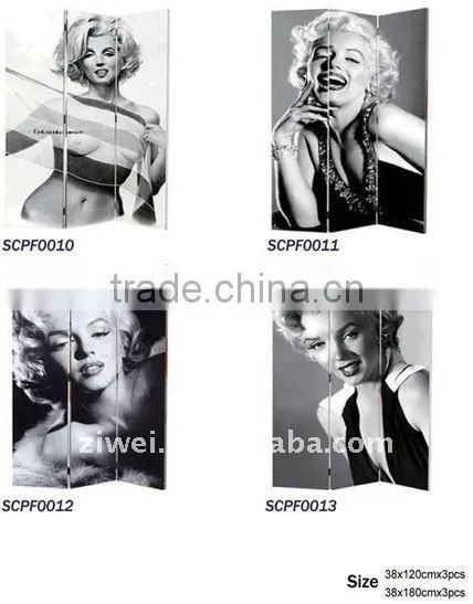 new design canvas screen/canvas room dividers/canvas shoji