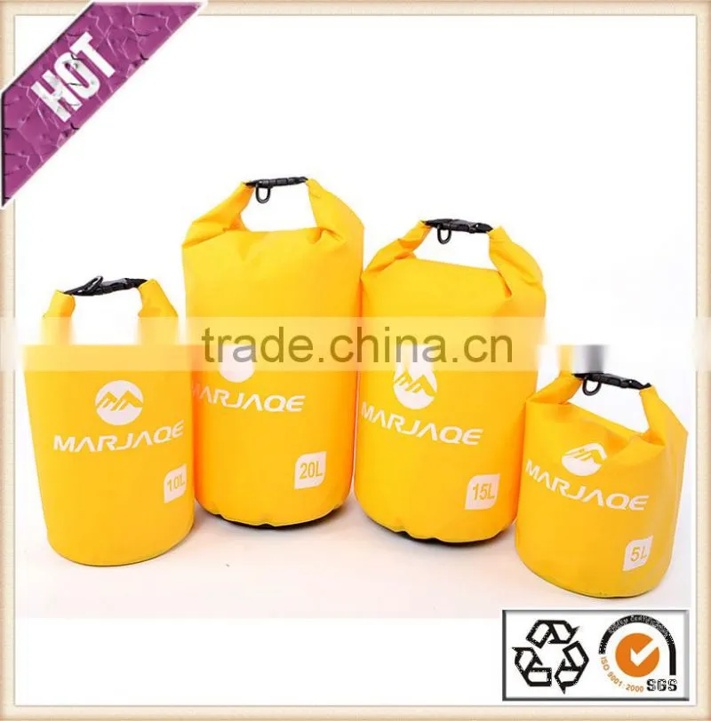 Chinese factory customized dry bag with shoulder straps for outdoor hiking