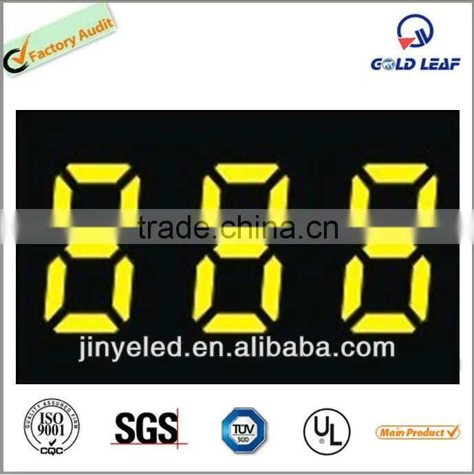 Yellow color 3 Digits LED Numeric Display
