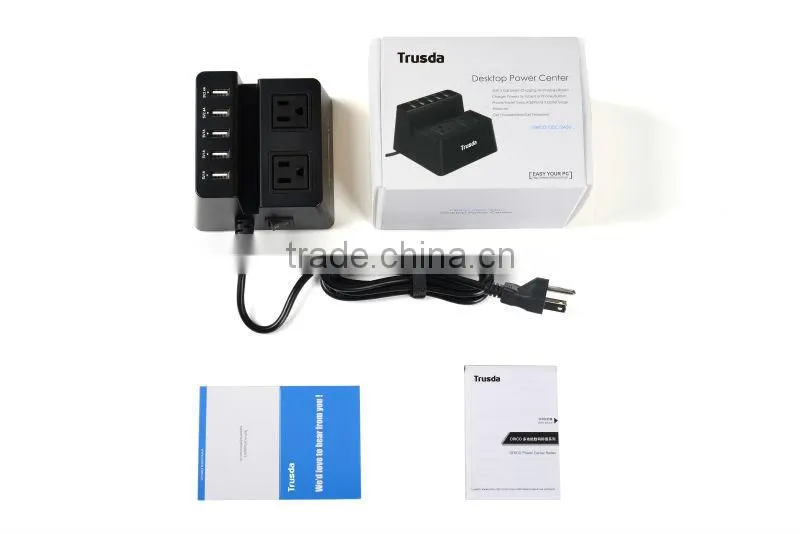 Wholesale 8 outlet electrical power strip with 5 USB HUB
