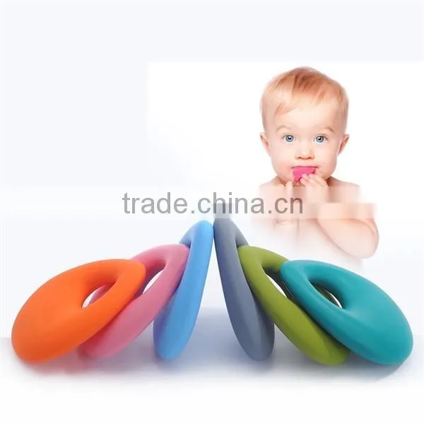 100% Food Grade Silicone FDA Approved BPA Free Silicone Pendant Teether For Baby