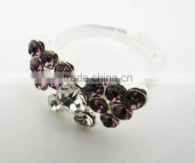 Colorful rhinestone butterfly rings,2013 fashion ladies rings,Fashion accessories