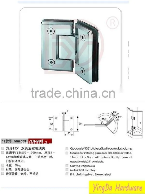 Heavy Duty glass shower pivot hinges/shower door hinge
