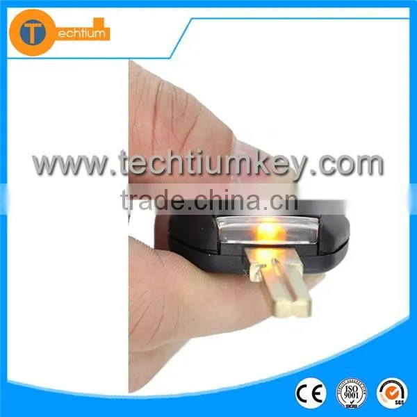 1 button key with LED Button and logo and 4 track blade car master key for BMW E90 E91 E92 E93 E61E60 E65 E66