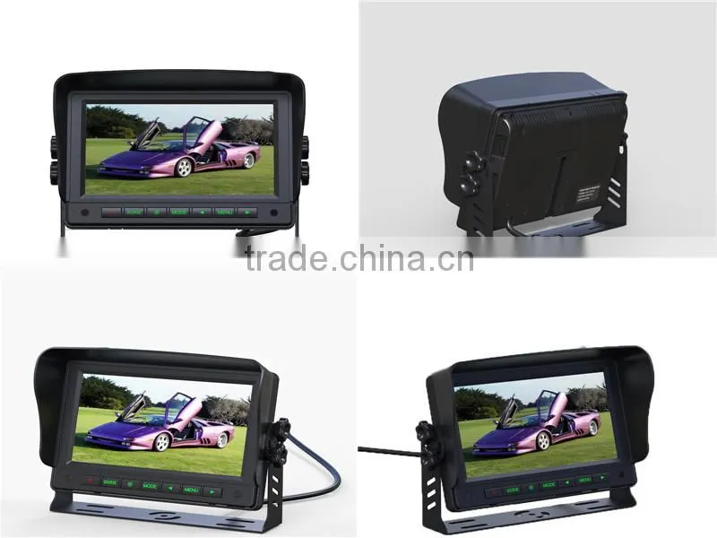 Sunvisor Placement and 7 TFT LCD stand-alone monitor,7" Screen Size manufacture vehicle monitor