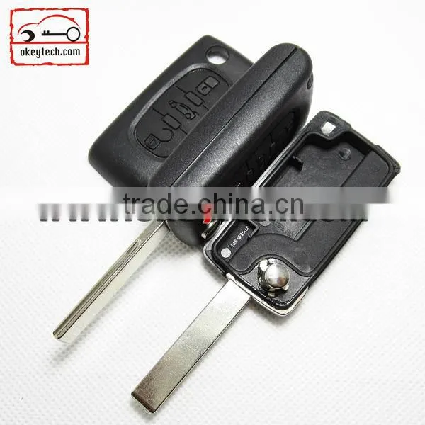 Okeytech Citroen key citroen 3 buttons remote key shell for citroen key shell