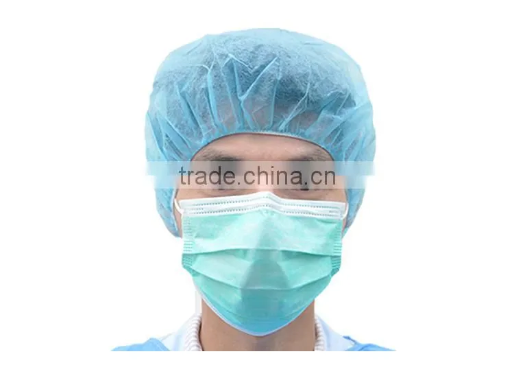 Bouffant surgical disposable cap , nonwoven cap,round cap