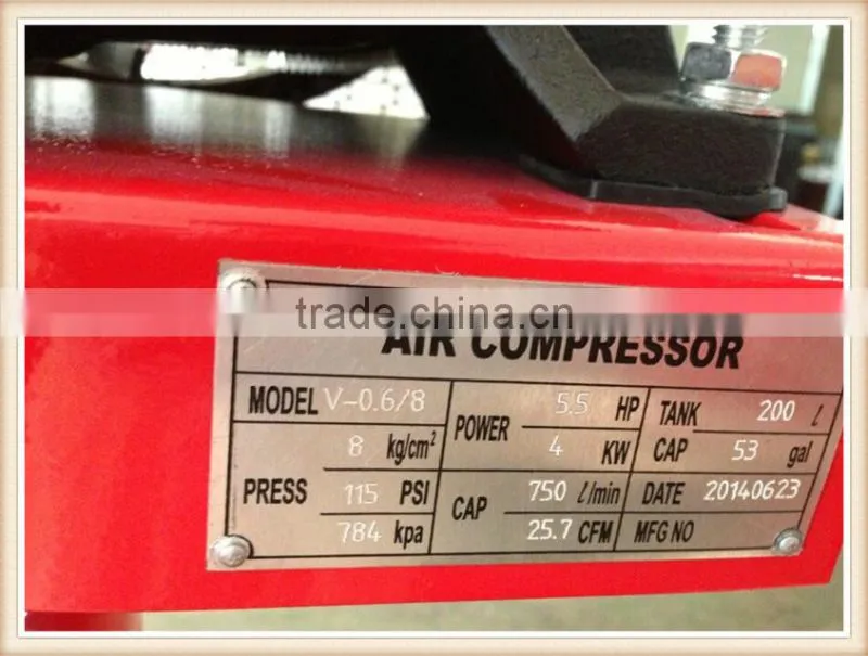 silent mobile air compressor V-0.6/8