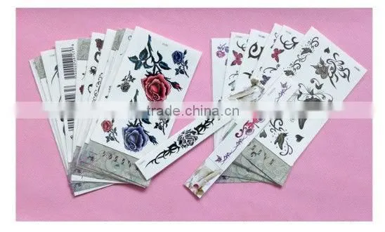 Non-toxic butterfly tattoo paster for promotion,fashion tattoo items