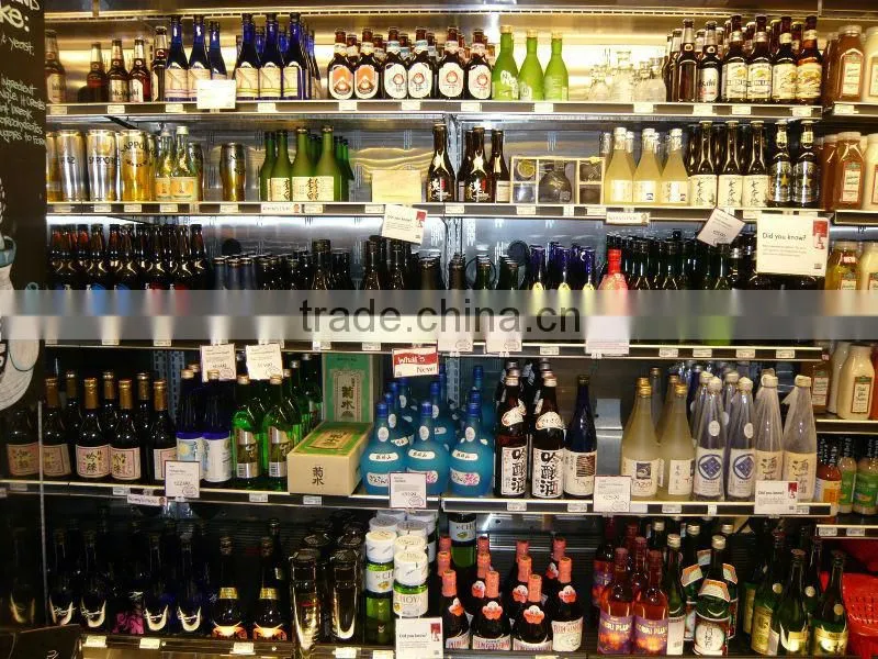 Cardboard customized wine soda bottle display rack