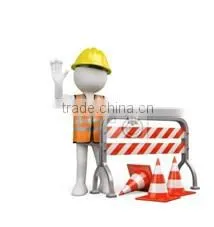 Simple use Orange Cloth Retractable pop up Safety Cone