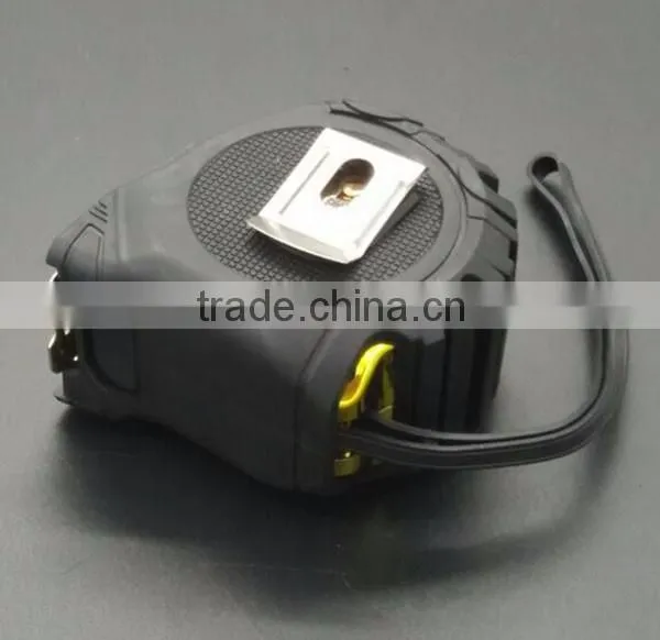high quality rubber cover uv chromed abs plastic case measuring tape