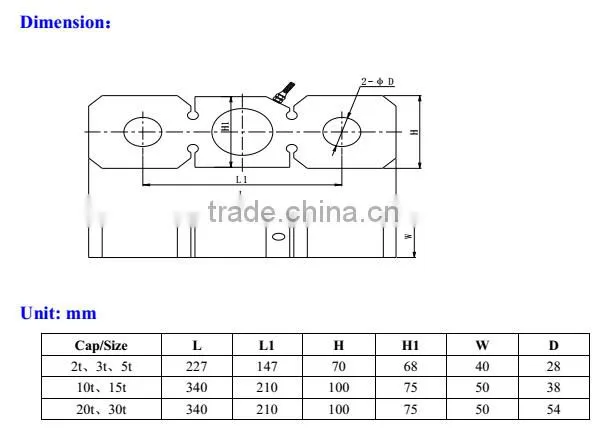 Tension load cell GS209