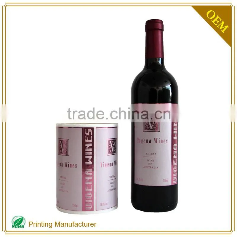 High Quality Roll Self Adhesive Paper Stickers Label For Medicine Bottle
