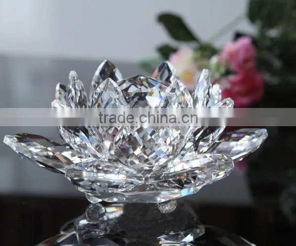 clear crystal flower, crystal gifts, crystal decoration