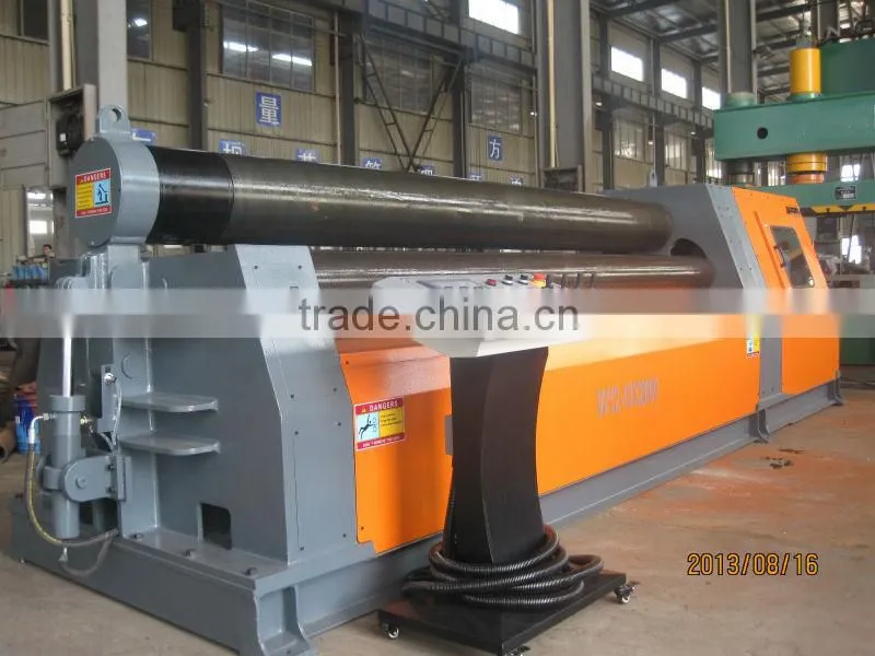 W12-25*3000 CNC Touch Screen Hydraulic Plate Sheet Rolling Bendr Machine with PLC