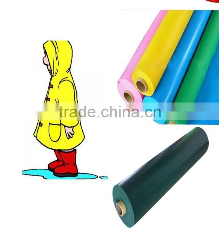 Supply Translucent Color PVC Plastic Film For Raincoat