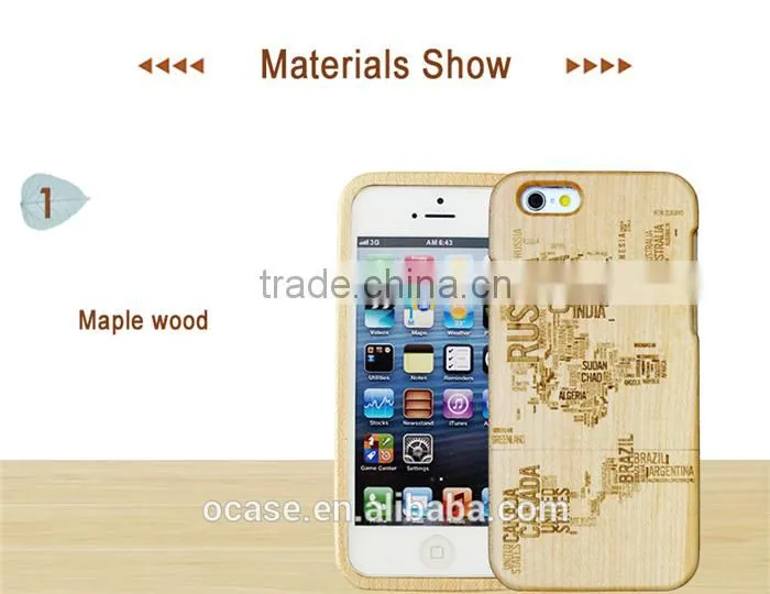 Verious Country Name Engraving phone case wood cover for IPhone 6/6s/6 plus