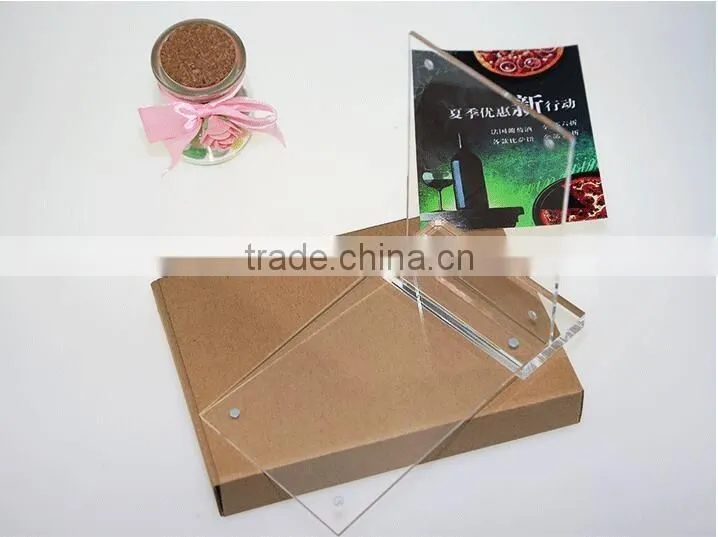 acrylic desktop menu display stand/holder