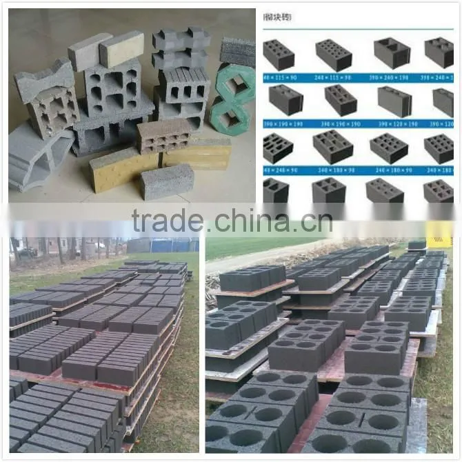 Specialized manufacturing hollow mobile brick making machine