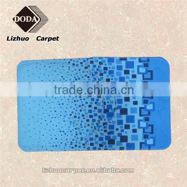 Cheap polyester decorative painting machine washable carpet rug