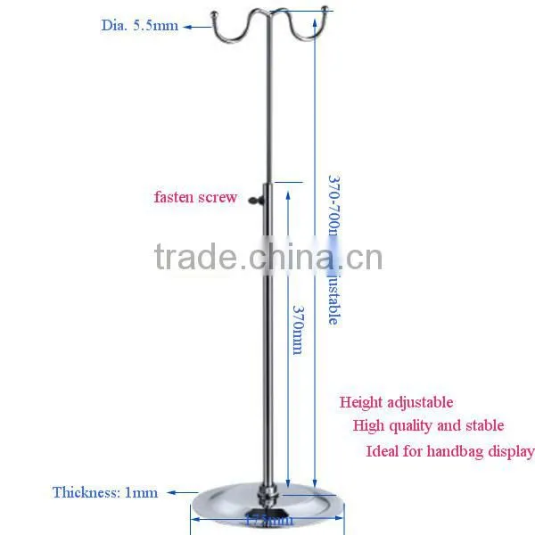 durable and convenient bag display rack