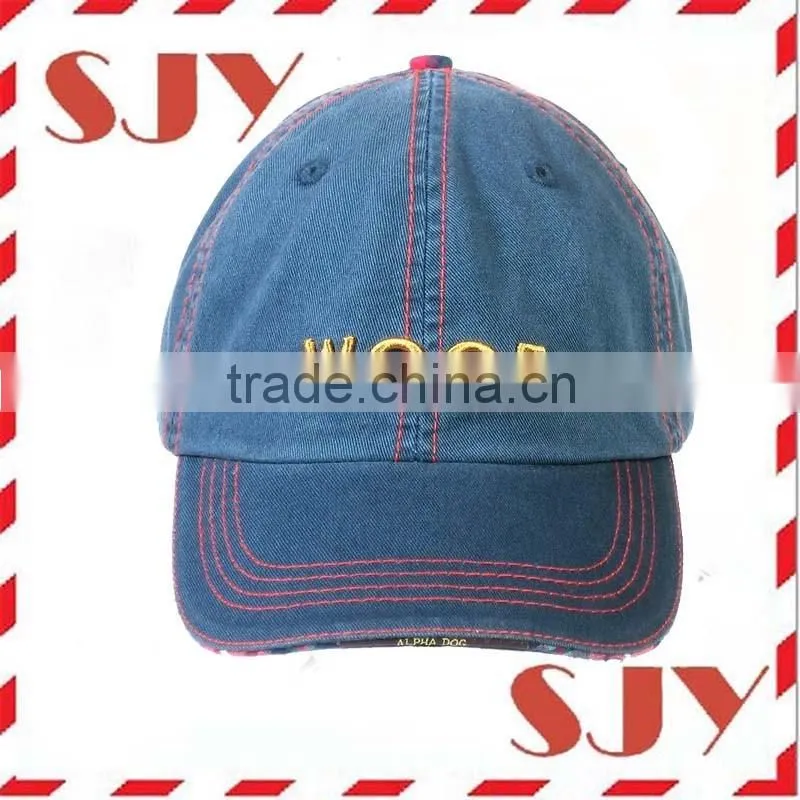 Custom baseball cap embroidered 6 panel low profile sport hat