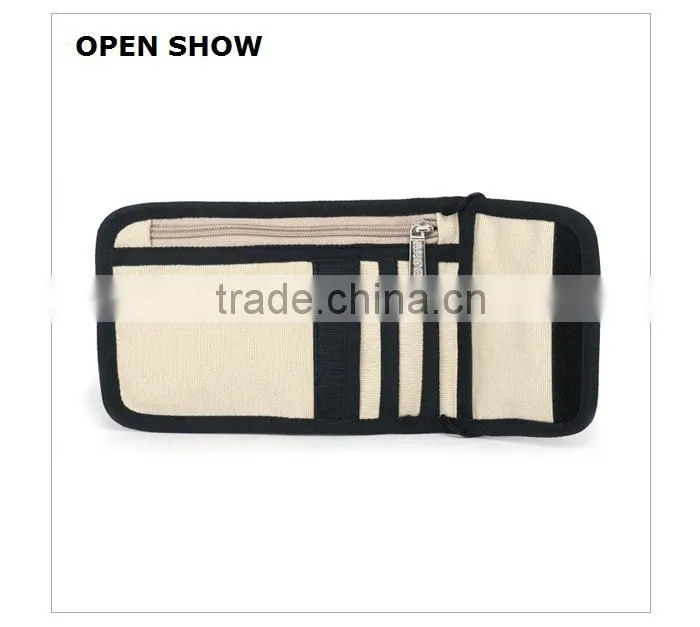 Hot sale nylon neck wallet for passport