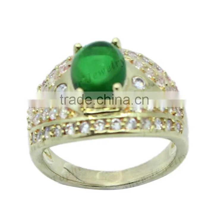 Wholesale brass jewelry gemstone man ring can be make in 925 silver