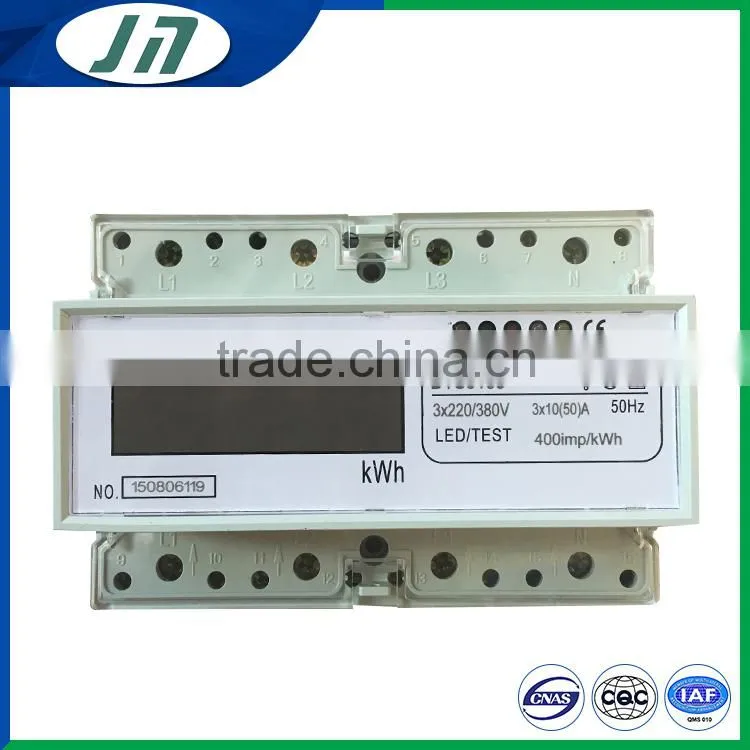 ISO 9001 manufacturer Three Phase Four Wire Electronic Multi-rate Energy Meter