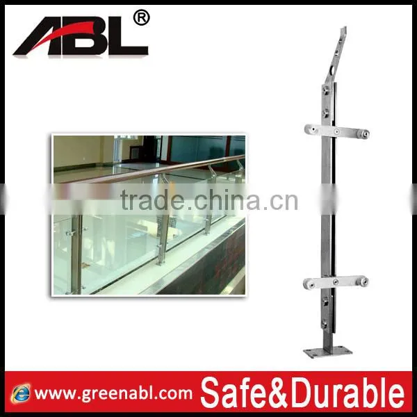 Hot sale Stainless steel glass balustrade for balcony and staircase design