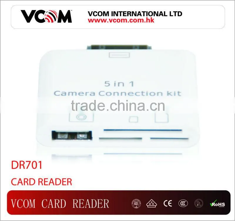 VCOM High Quality Portable Compatible USB 1.1 Card Reader