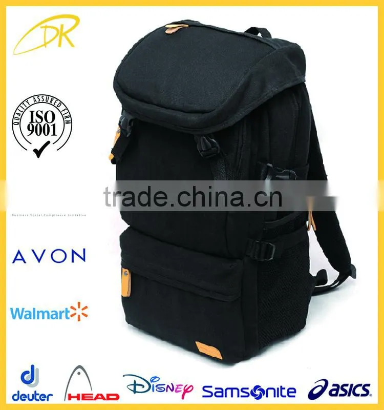 2015 New design leisure college backpack, fashion new canvas backpack