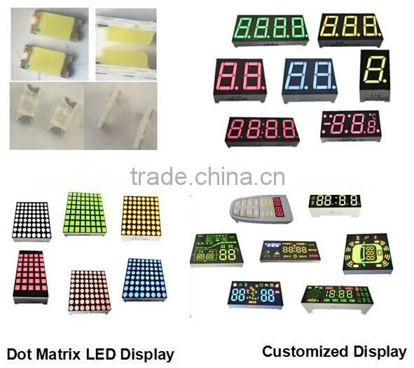 0.3" yellow green color dual digit RoHS approved 7 segment LED display