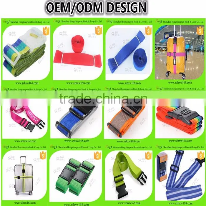 Neoprene fabric luggage belt with digital lock
