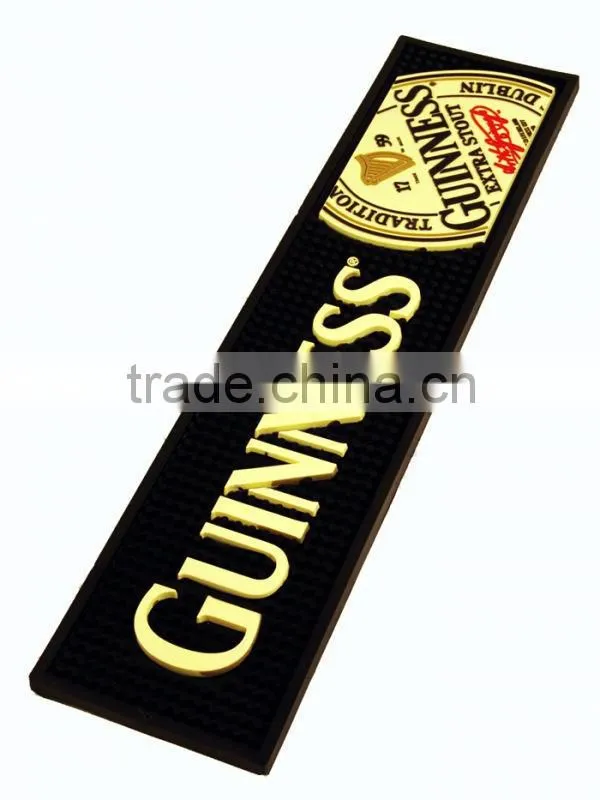 eco-friendly soft pvc bar mat with logos