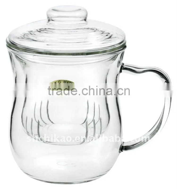 blown glass bubble tea cup
