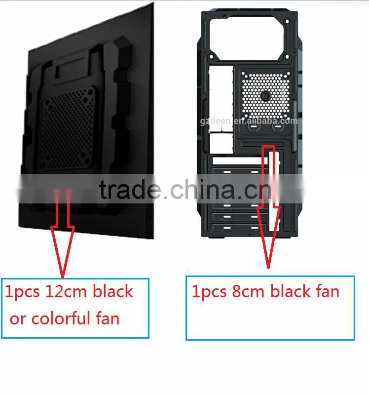 unique landscape painting white front panel computer case