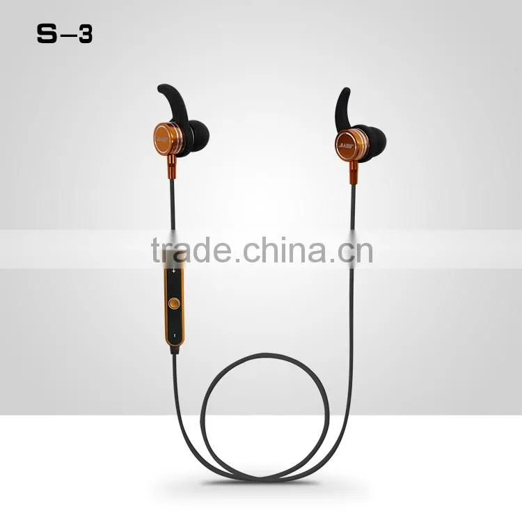 SNHALSAR S-3 consumer electronics Metal Sports bluetooth earphones, bluetooth headphone, Mobile earphones