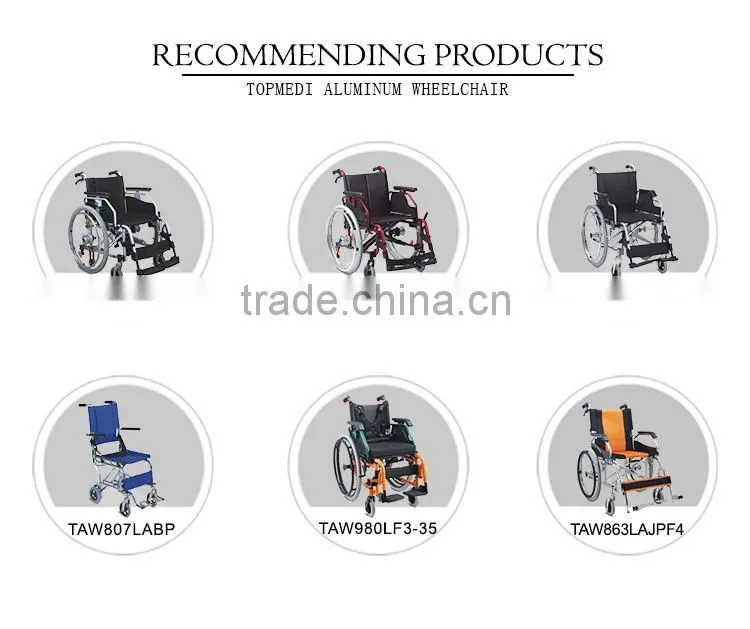 Rehabilitation Therapy Supplies Topmedi Medical Manual Standing Wheelchair for Paralysis Patient