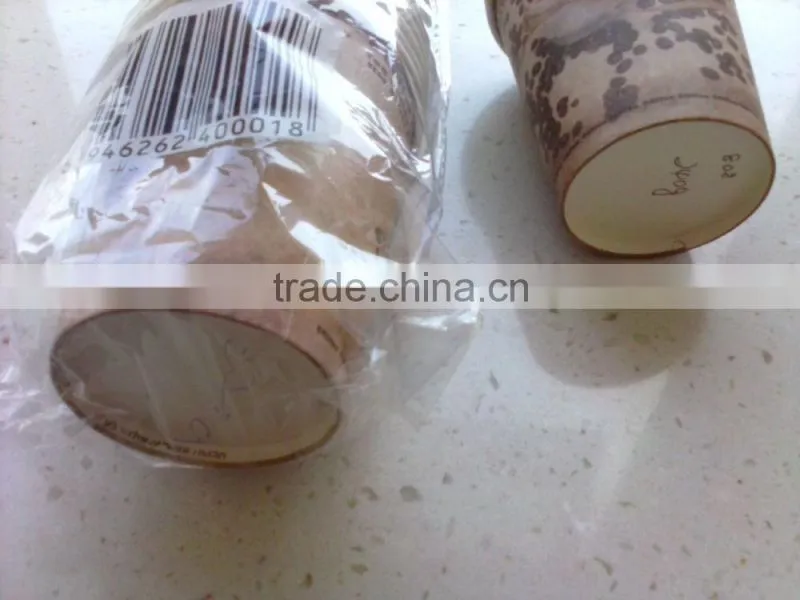 8oz single wall 240gsm paper 18g PE coated paper cups
